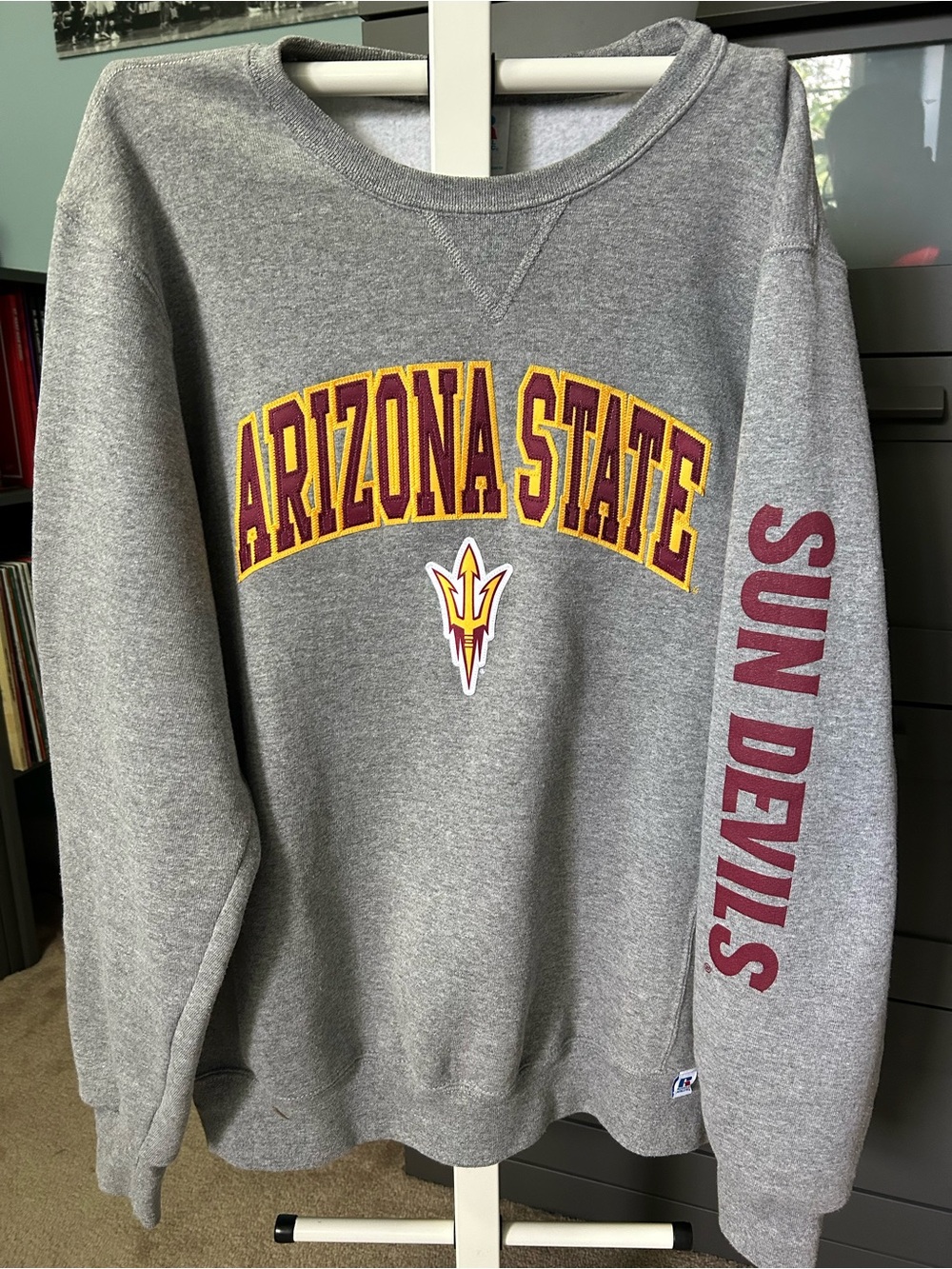 Arizona State Sun Devils Gray Crewneck Sweatshirt